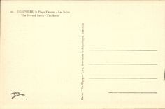 Deauville - der gebluhte Strand - les Bains - CPA