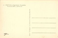 Deauville - the Flowered Beach - View - CPA