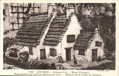 Lourdes - Castle Fort - Pyrenean Museum - Reproduction of the House of Country CPA