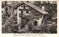 Lourdes - Castle Fort - Pyrenean Museum - Firm Basque Reproduction of the House of Country CPA