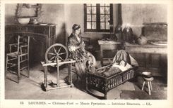 Lourdes - the Castle Fort - an Interior Bearnaise sauce - Pyrenean Museum - CPA