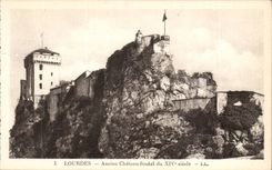Lourdes - Old Castle - feudal XIV century CPA
