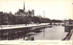 Amiens - the Port of Upstream - Seen from of the Bridge of Beauville - CPA