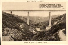 Auvergne CPA Viaduct of Insipid highest of Europe