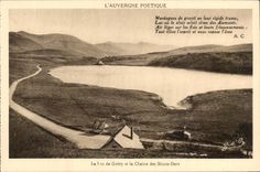 Auvergne CPA the Lake Guery and the chain of the Mount Gilds
