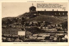 Auvergne CPA Summit of Puy de Dome ruins of the Mercury temple and the observatory