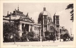 Strasbourg CPA Law courts Church Saint Pierre the Young person