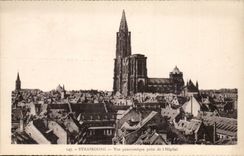 Strasbourg CPA Panoramic View taken of the hospital