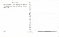 CPSM Arles Galerien der Kloster Str Trophime (12)
