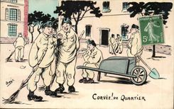 CPA Illustrator Orede Drudgery of district (militaria)