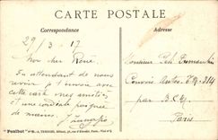 Illustrateurs - Militaria - Enfants - Toi tu regardes la bataille sans rien faire t'es le papa - humour - CPA