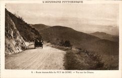 Route Automobile du Puy de Dome - Sight on the Domes - Picturesque Auvergne CPA