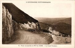 Route Aotomobile de Puy de Dome - the Great Turning - Picturesque Auvergne - CPA