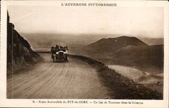 Route Aotomobile de Puy de Dome - a Bus of Tourism in Grimpee - Picturesque Auvergne - CPA