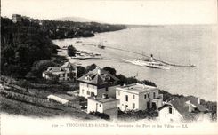 Thonon les Bains - Panorama of the Port and the Villas - CPA