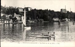 Thonon les Bains - the Port seen of the Pier - CPA