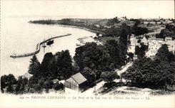 Thonon les Bains - the Port and the Lake seen of the Hotel of the Baths - CPA