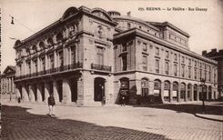 Reims - the Theater - Street Chanzy - CPA