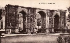 Reims - the Gate Mars - CPA