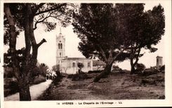 Hyeres Palmen - La Chapelle der Einsiedlerei CPA