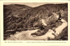 Balloon Of Alsace - One of the 7 Hairpin Curves of Road CPA