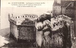 Mont Saint Michel - Walls and the Bastion of the East - the CPA