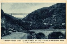 Auvergne CPA Viaduct of Insipid Bridge the road of Saint priest in Ancizes