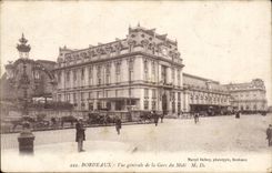 Bordeaux - View of the Station of the South - CPA