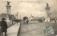 Paris - Bridge and Which occurred Alexandre III CPA