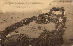Paris 8 - The Tomb of the Innconu Soldier - buries under Arc de Triomphe II November 1920 CPA