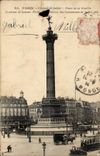 Paris - 11 Place de la Bastille - Column of July - CPA