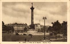 Paris - 1 - Place of the Bastille - CPA