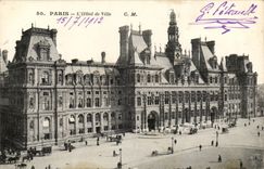 Paris - 1 - L'Hotel de Ville - CPA 