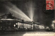 Paris 8 - The Night - Grand Palais CPA