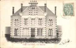 Ivoy the Pre - the Town hall - CPA