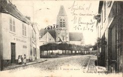 Presle - Church and Place - child - CPA