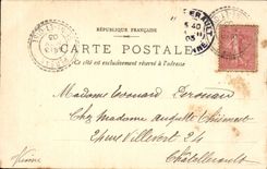 Beaumont on Oise - the Bell-tower of Pierre - CPA