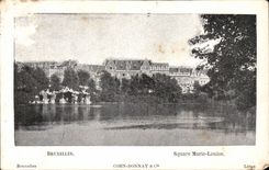 Belgium - Belgien - Brussels - Public garden Marie Louise CPA