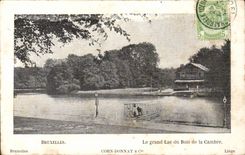 Belgium - Belgien - Brussels - the Big lake of the Wood of Cambers CPA