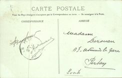 Versailles - the Castle - sight on Orangery CPA