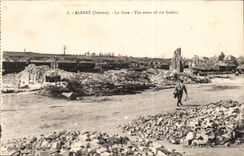 Albert - Train station - The ruins off the station - CPA