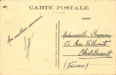 Angers - View and Entrance of the Castle of King Rene - Sinning CPA