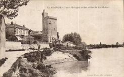 Avignon-- Philippe-Umdrehung das schone und die Rander der Rhônes CPA