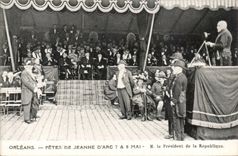 Orleans - Festivals of Jeanne d' Arc - the President of the Republic - CPA