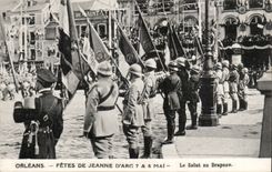 Orleans - Festivals of Jeanne d' Arc - Salute to the colors CPA