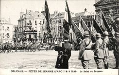 Orleans - Festivals of Jeanne d' Arc - Salute to the colors CPA