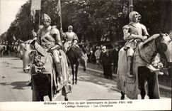 Orleans - Festivals of Jeanne d' Arc- Knights - Historical Procession 500 Birthday 1929 CPA