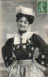 Folklore - Costumes - With the Soft Country of Brittany - Woman - Cap - CPA