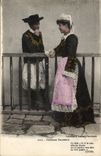 Folklore - Costumes - Happy Recontre - Couple Caps - CPA
