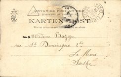 Folklore - Costumes - Little girl and Large Mother - CPA